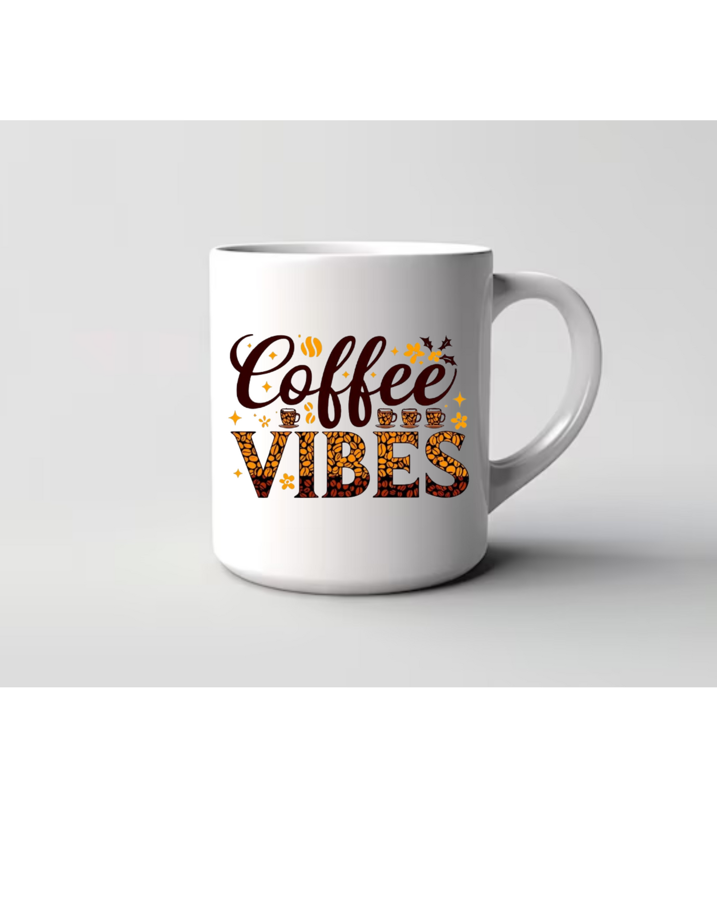 "Coffee Vibe 15oz Bean Mug"