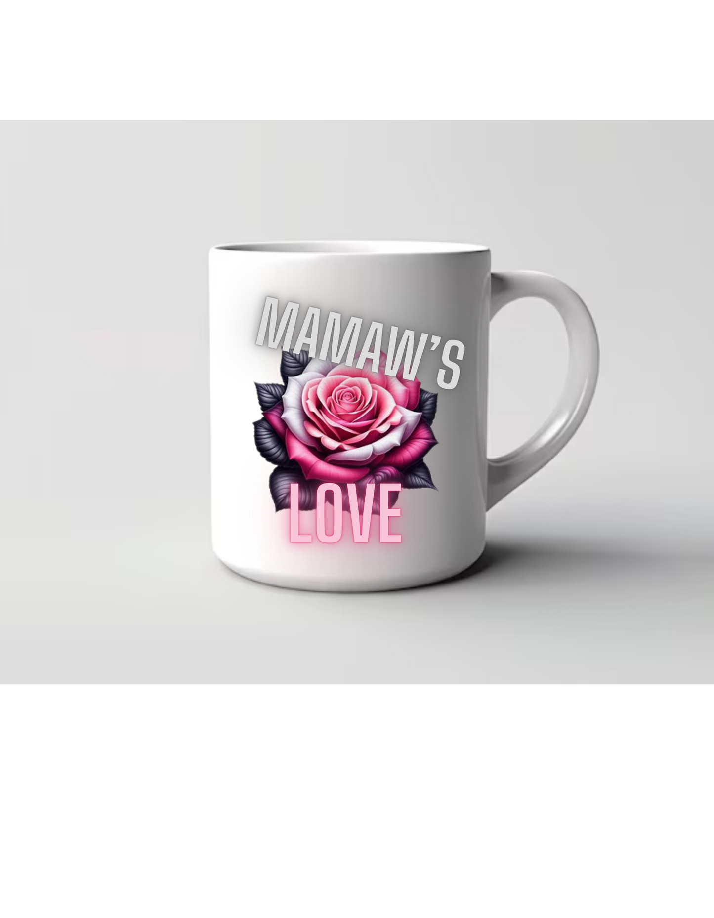 "Mamaw's Heart & Rose 15oz Mug"