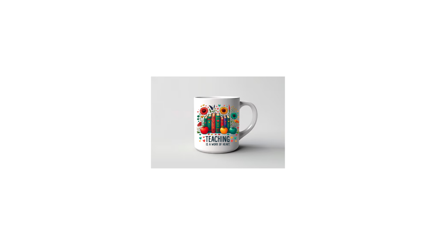 Teaching Is a Work of Heart 15oz Ceramic Mug