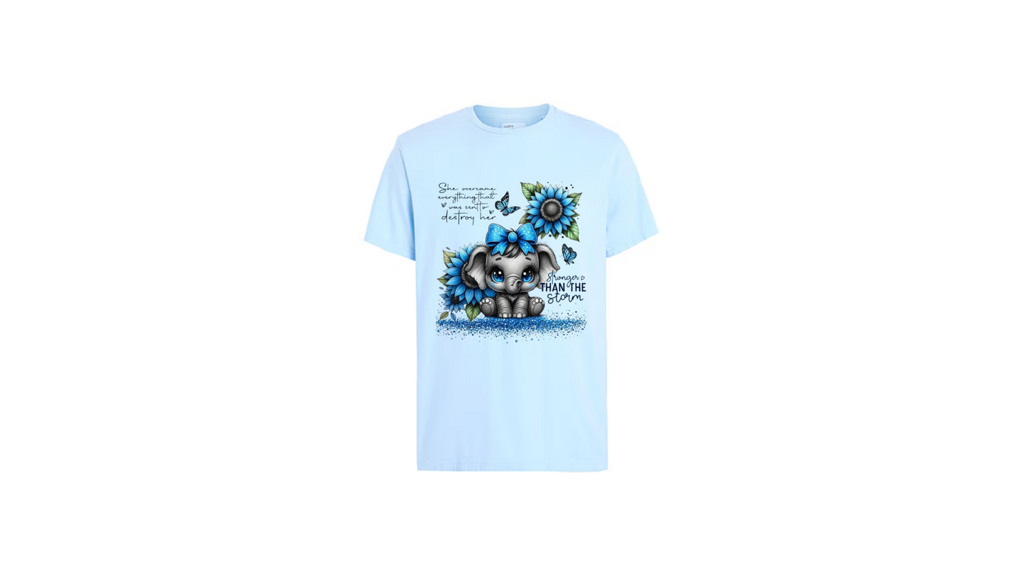 Stronger Than the Storm Elephant Tee