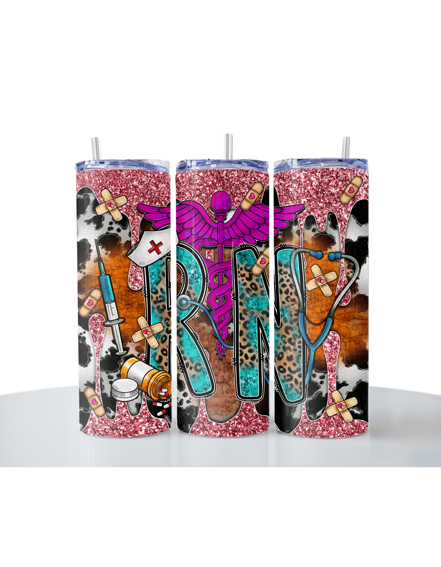 RN: Cowprint Style 20oz Tumbler