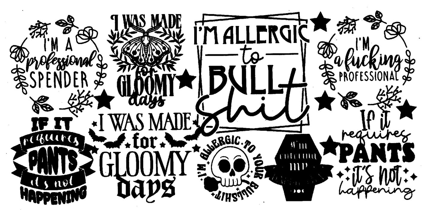 16oz Sayings wraps