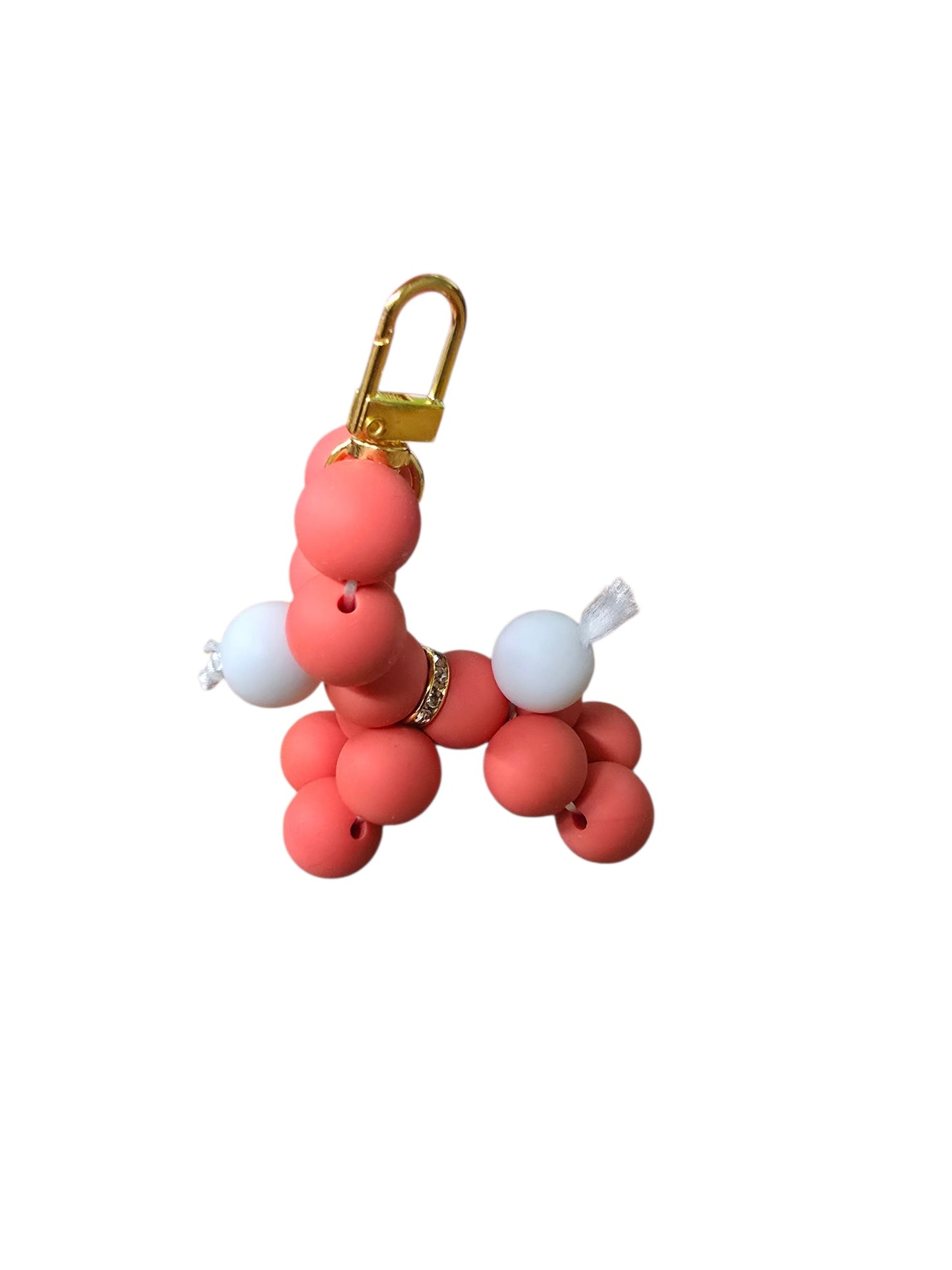Balloon Dog Beaded Keychain – Cute Handmade Bag & Key Accessory