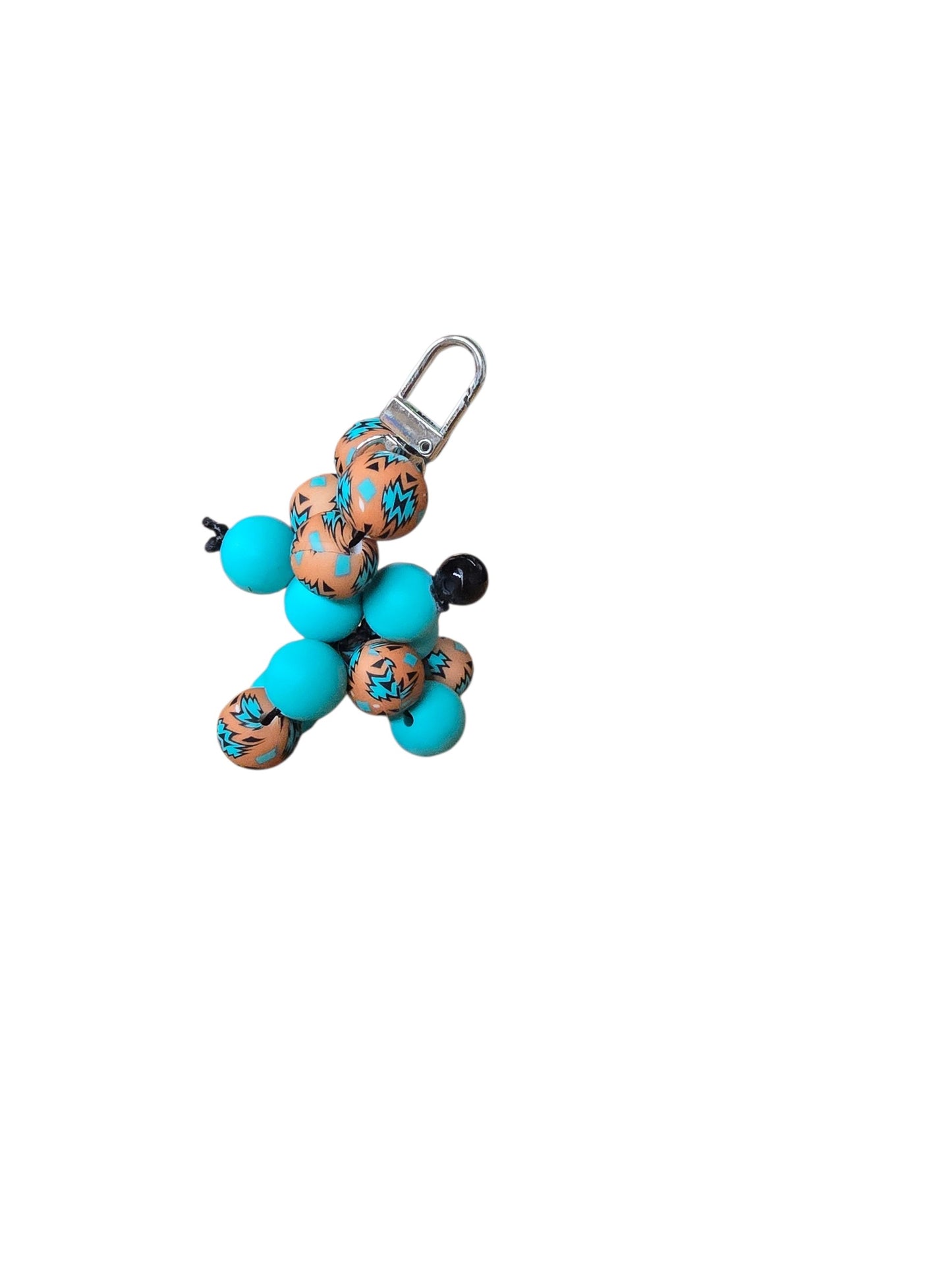 Balloon Dog Beaded Keychain – Cute Handmade Bag & Key Accessory