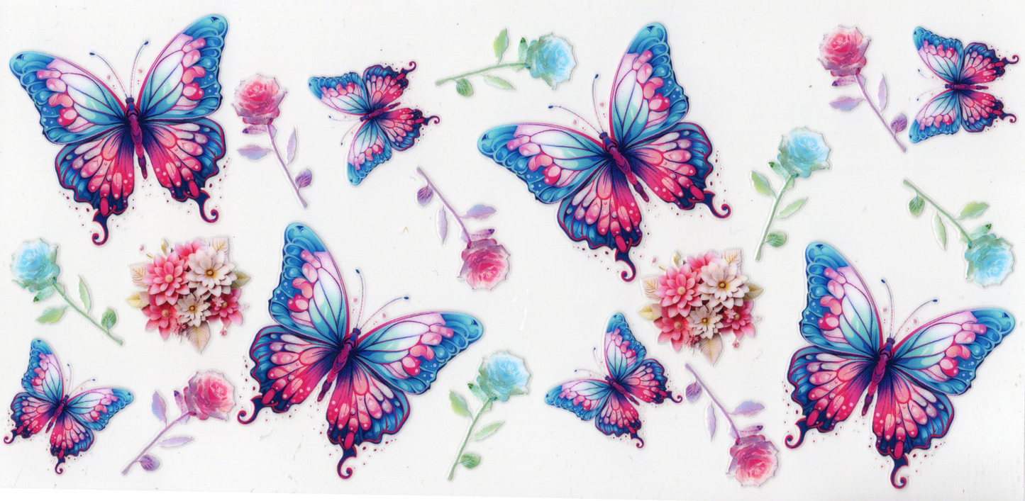 16oz Butterfly, Birds & Bugs wraps