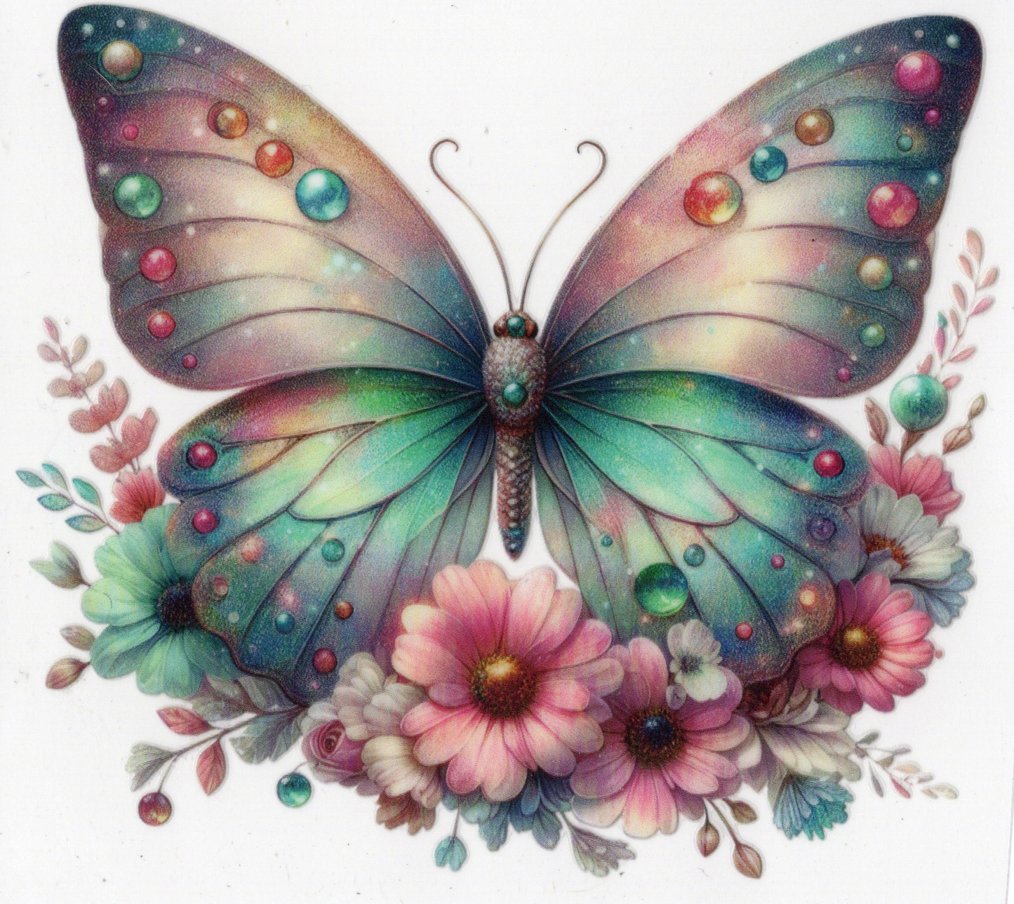 Butterflies & Flowers Decals