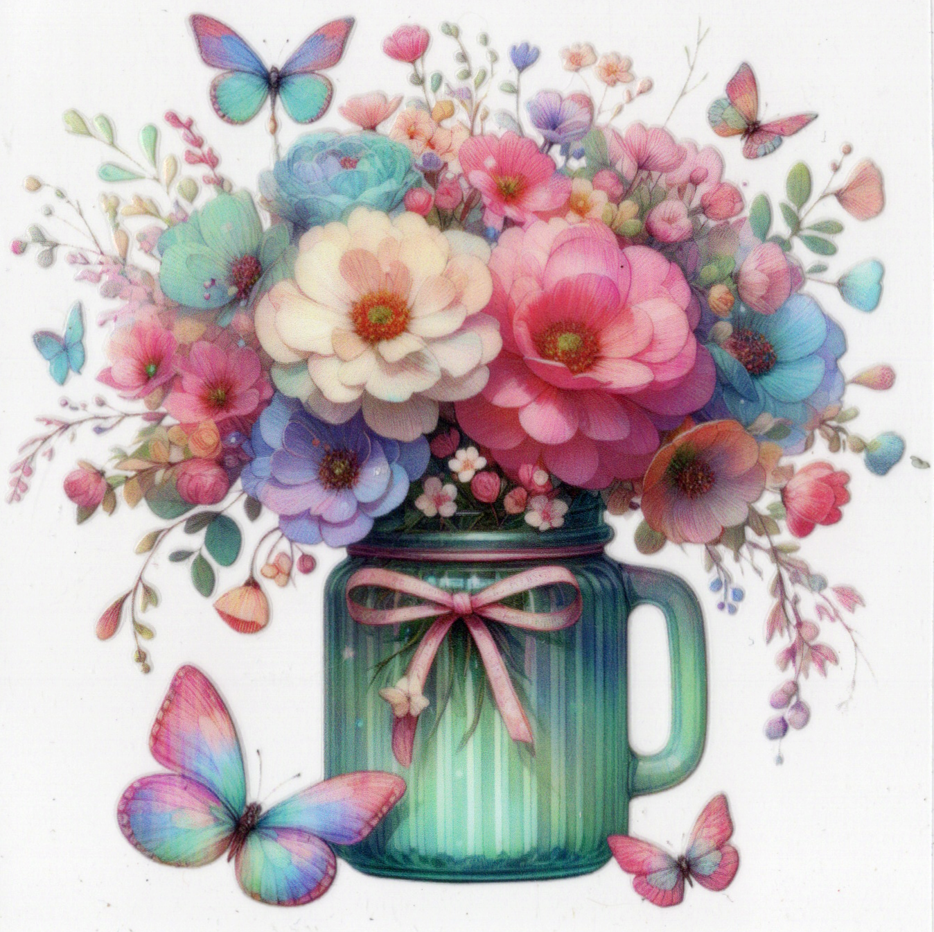 Butterflies & Flowers Decals