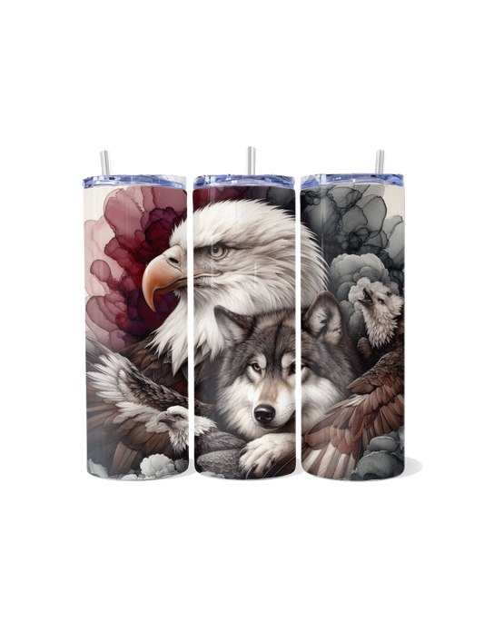 "Wild Wings & Heartbeats: The Eagle and Wolf Connection"