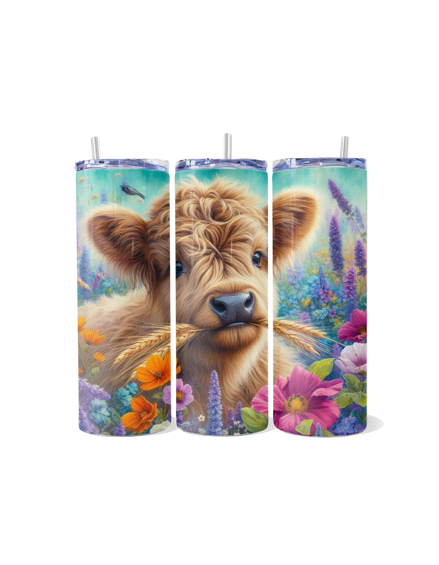 **"Spring Grazing & Highland Bliss"** Tumbler