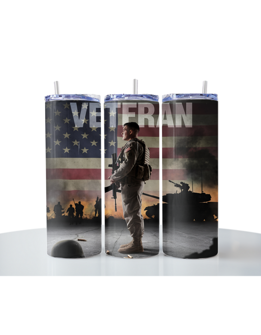 Honoring Our Heroes: Veteran Military 20oz Tumbler