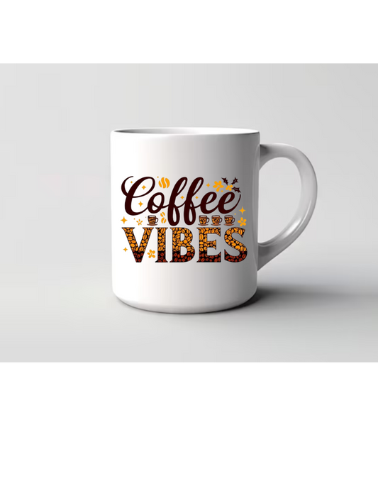 "Coffee Vibe 15oz Bean Mug"