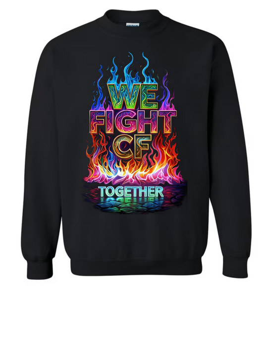 "United Against CF: Fight with Colored Flames"