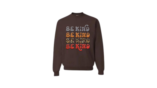 Be Kind Stacked Graphic Crewneck Sweatshirt
