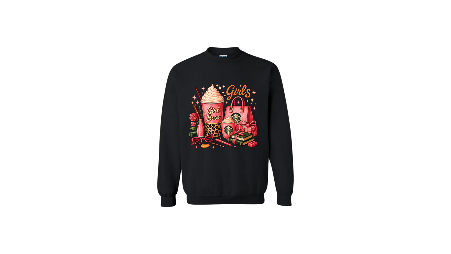 Girl Boss Glam Graphic Sweatshirt