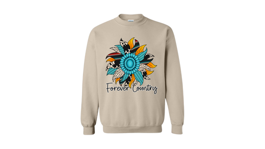 Western Sunflower Forever Country Sweatshirt