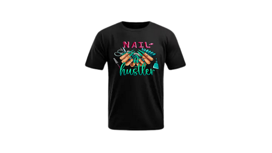 Nail Hustler Nail Tech Graphic T-Shirt