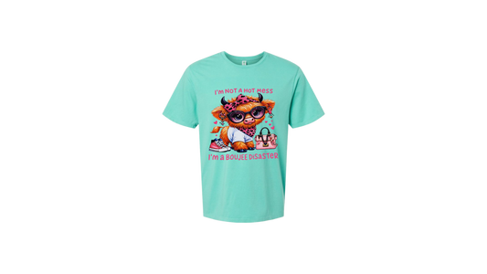 I’m Not a Hot Mess, I’m a Boujee Disaster Cow Graphic T-Shirt