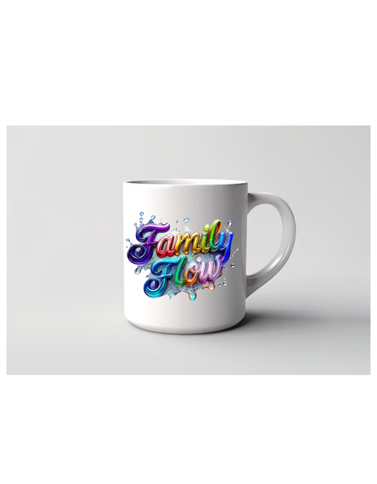 "Rainbow Colored Family Flow" Mug